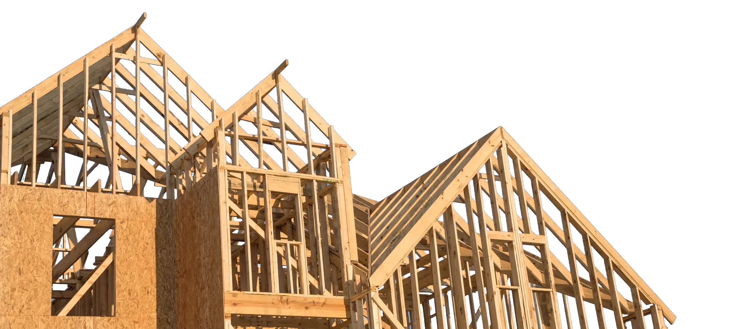 Home framing and sky